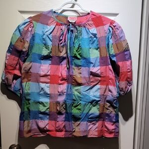 Kate Spade Multicolor Patchwork Top